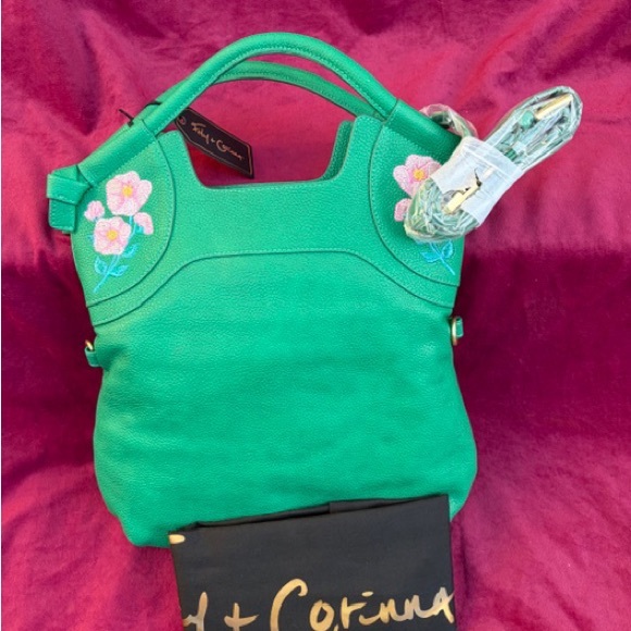 Botkier Handbags - New Foley & Corinna Green Embroidered Women's Bag